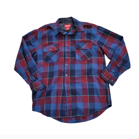 Coleman Other - Coleman Flannel button front shirt Men's Size Medium red plaid
